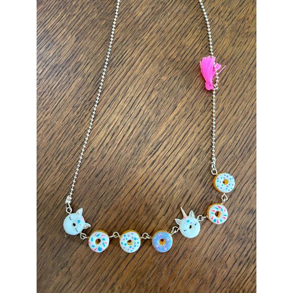 Vintage Y2k Donut Necklace Novelty Cute Baker Pastry Chef Gift Signed - Picture 1 of 6